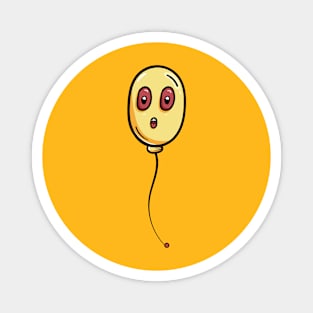 Ghost balloon cartoon face Magnet